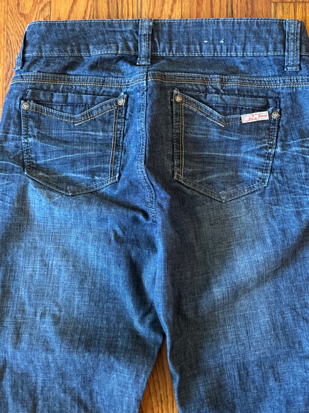 Never worn Y2K Women's vintage Paco Straight Leg Jeans contrast stitch